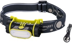 COB rechargeable head lamp with sensor