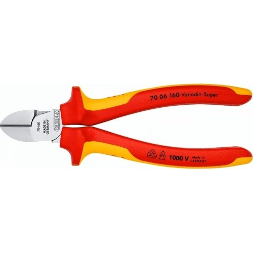 Šoninio kirpimo replės elektrikui 160mm (1000V) KNIPEX