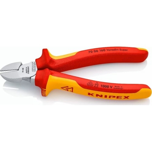 Šoninio kirpimo replės elektrikui 160mm (1000V) KNIPEX