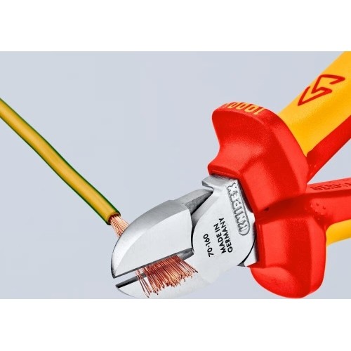 Šoninio kirpimo replės elektrikui 160mm (1000V) KNIPEX