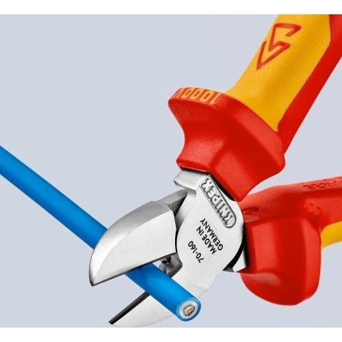 Šoninio kirpimo replės elektrikui 160mm (1000V) KNIPEX