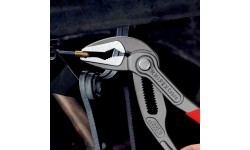 Santechninės replės prailgintos KNIPEX SLIM Cobra su fiksavimu 180mm