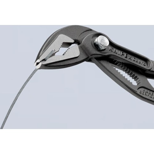 Santechninės replės prailgintos KNIPEX SLIM Cobra su fiksavimu 180mm