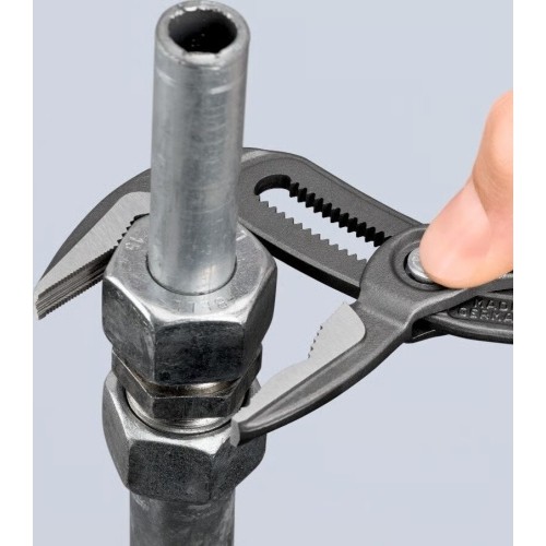 Santechninės replės prailgintos KNIPEX SLIM Cobra su fiksavimu 180mm