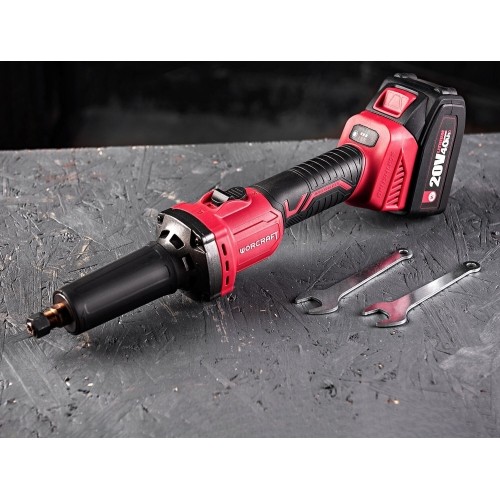 Akumuliatorinis mini tiesinis šlifuoklis 6mm 20V LI-ION