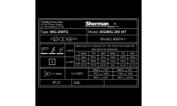 Sinerginis suvirinimo aparatas Sherman DIGIMIG 200 HIT
