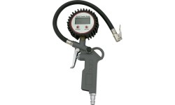 Tire inflating gun with digital manometer
