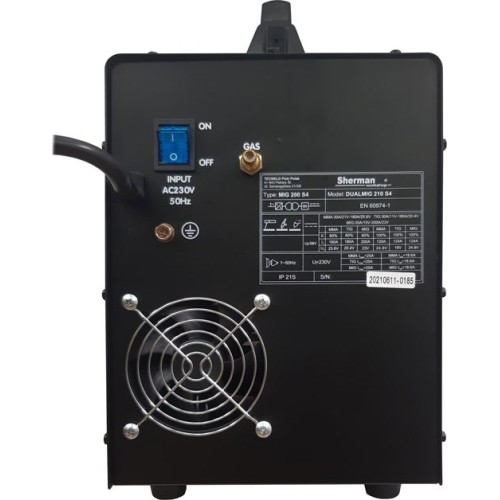 Inverter welder Sherman DUALMIG 210 S4