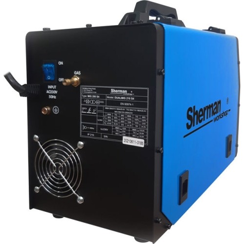 Inverter welder Sherman DUALMIG 210 S4