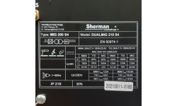 Inverter welder Sherman DUALMIG 210 S4