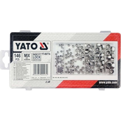 Self locking nuts set M5-M12 146pcs
