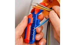 Laidų nuvalymo įrankis FV kabeliams KNIPEX ErgoStrip