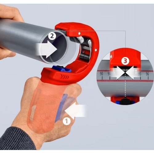 Vamzdžių pjoviklis plonam plastikui 32-50mm KNIPEX DP50