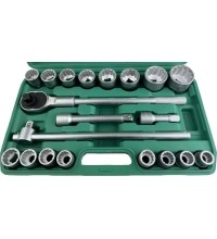3/4" Dr. Deep socket set 21pcs (19-50mm) 12pt
