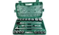 3/4" Dr. Deep socket set 21pcs (19-50mm) 12pt