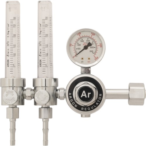 Gas regulator FORBY® CO₂/Argon with two rotameters (EURO nut W21.8)