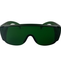 Laser welding safety glasses with case (dark green)