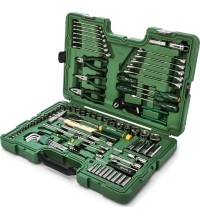 1/4" + 1/2" Galvučių ir įrankių rinkinys 104vnt.