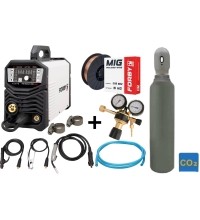 Pusautomačio KOMPLEKTAS FORBY® MIG-200LT PRO (sinerginis)  + CO2 balionas 8l su priedais
