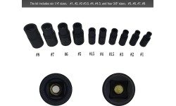 Tap adapters set 1/4", 3/8" (10pcs)