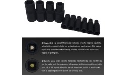 Tap adapters set 1/4", 3/8" (10pcs)