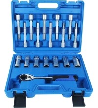 Galvučių ir antgalių rinkinys amortizatoriams 18vnt.