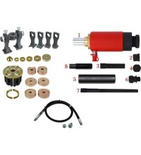 Wheel bearing remover/installer kit with hydraulic cylinder and connections set 46pcs