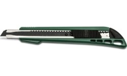 Peilis plastikine rankena su keičiama geležte 9x80mm