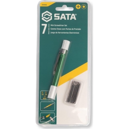 Atsuktuvas su keičiamais antgaliais mini 6vnt. (PH/torx)