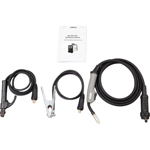 Pusautomačio KOMPLEKTAS FORBY® MIG 200ST LED (sinerginis) + CO2 balionas 8l su priedais