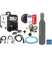 Pusautomačio KOMPLEKTAS FORBY® MIG 200ST LED (sinerginis) + CO2 balionas 8l su priedais