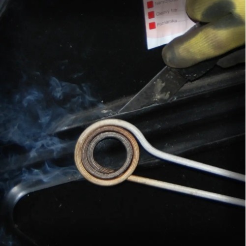 Indukcinė spiralė (plokščia) balta