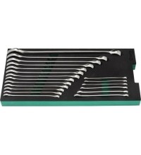 Padėklas. Veržliarakčių kombinuotų rinkinys 19vnt.