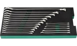 Tray. Combination wrench set 19pcs
