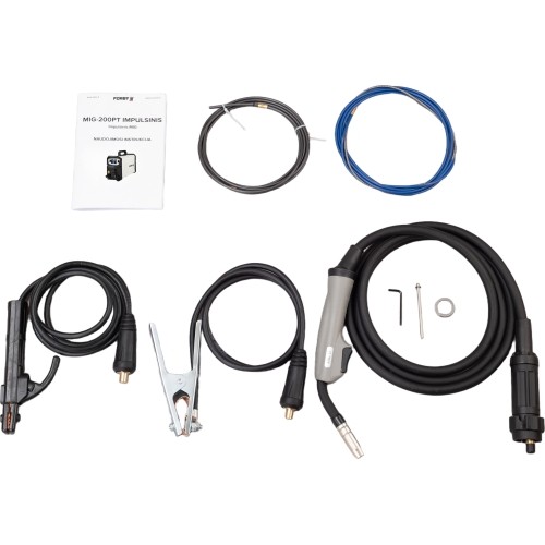 Suvirinimo pusautomatis FORBY® MIG 200PT LCD pulse (200A - 60%) (sinerginis, dvigubas pulsas)