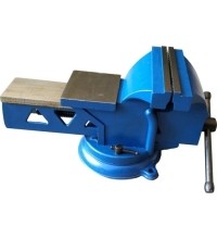 Steel bench vice swivel base with anvil - Lūpų plotis 125mm, 7.5kg