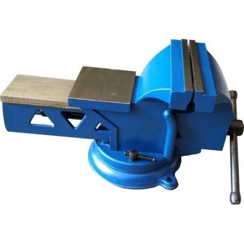 Steel bench vice swivel base with anvil - Lūpų plotis 200mm, 16.0kg