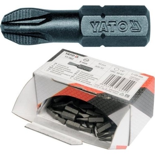 Antgalis POZIDRIV 1/4" (6.3mm), 5vnt. - PZ 1 x 25mm