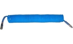 Žarna spiralinė PU su vožtuvais Ø5x8mm - Ø5 x 8mm,  10m