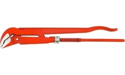 Adjustable pipe wrench 45° - Dydis 1" (25.4mm)