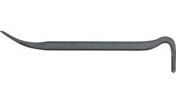 Crow bar with nail groove, square - 400x21x11mm