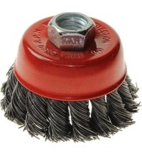 Twisted knot bowl cup wire brush - Ø 75mm