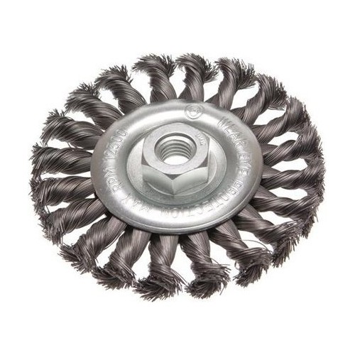 Šepetys vielinis disko tipo, susuktas - Ø 115mm
