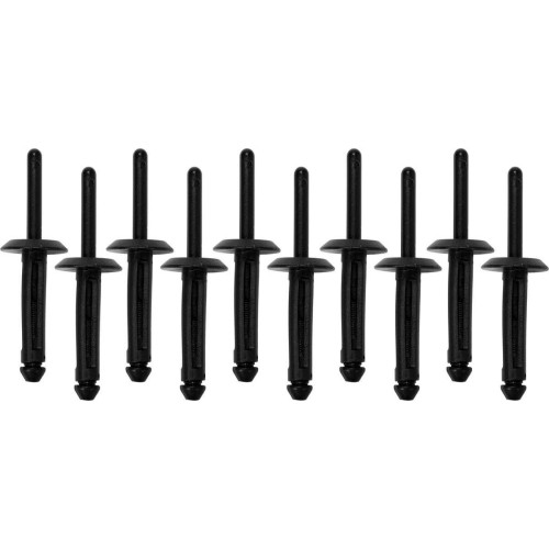 Plastic rivets 10pcs - 5.0 x 17.2 mm