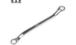 Deep offset double box end wrench (S.A.E.) - 1/2x9/16"