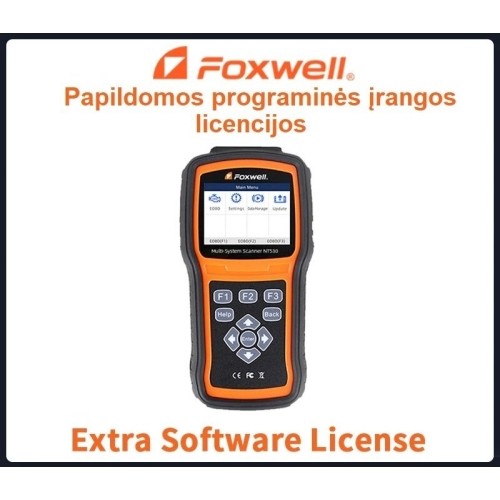 Foxwell NT530 papildoma programinė įranga - SAIC Motor