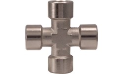 '+' type connector F. Internal thread 4-way - 1/8"