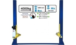 Hidraulinis dviejų kolonų keltuvas su mechaniniais saugumo fiksatoriais, 4.0t - 4.0t, 380V