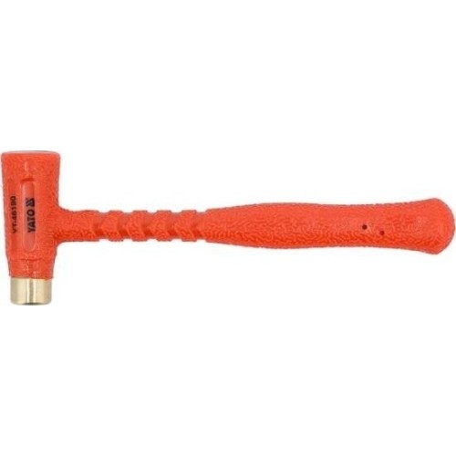 Brass hammer with shock absorbing head - 0.7kg, Ø 32mm, L330mm
