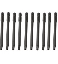 1/4" (6.3mm) Dr TORX-S impact bit, 10pcs. - T8 x 100mm